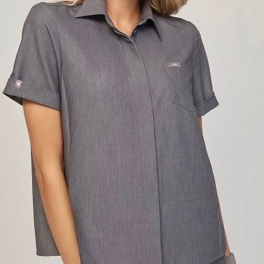 Figs Pilar Collared Button Down Scrub Stop Xxs - image 1